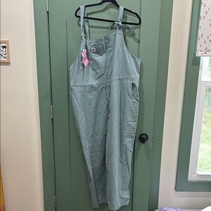 Lucy & Yak cotton & linen Light Blue Overalls